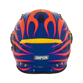 Simpson Helmets Darksome (Mod Bandit) Helmet, Wildfire