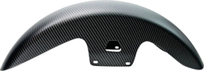 Front Fender Mid Length, Carbon Matte - Dyna & 18+ Softail & Touring & Trike Front Fender Slyfox Performance