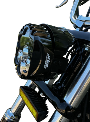 Custom Dynamics Shark Demon® Performance LED Pedestal Mount Headlight Headlight Custom Dynamics