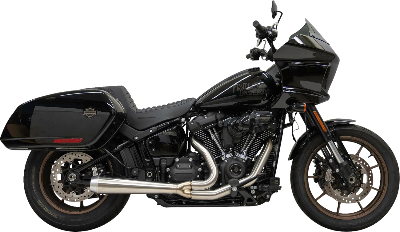 Road Rage III 2:1 Exhaust System - 18+ Softail Full Exhaust System Bassani Xhaust Stainless 18-21 FLSB - 22-23 FXLRST