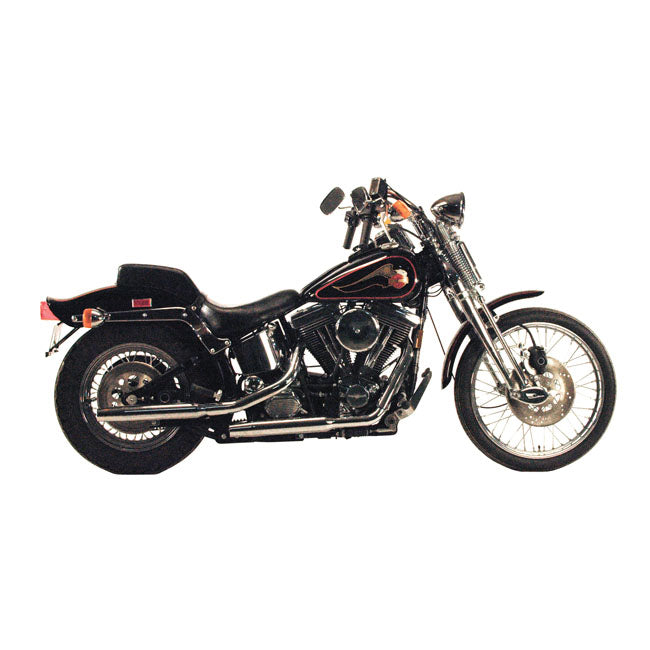 Paughco, Tapered exhaust (38"). Chrome Full Exhaust System Paughco