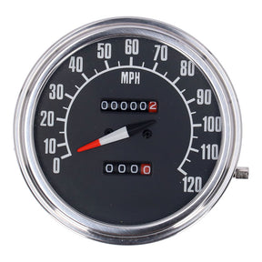 Fl Speedometer, ''74 84 Face'', Black. 1:1 Mph Speedometers Mcs