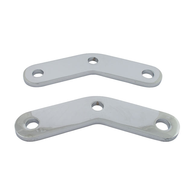 Softail Passenger Peg Riser Brackets. Chrome Passenger Mounts Mcs