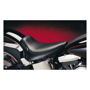 Le Pera Silhouette Solo Seat, Smooth Black - 84-99 Softail Solo Seats Le Pera