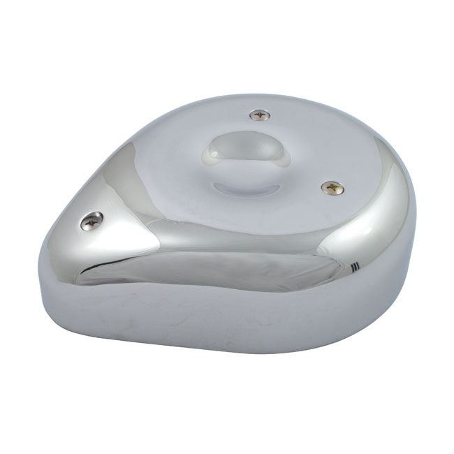 Teardrop Air Cleaner Assembly. Chromed Aluminum Air Cleaner Mcs