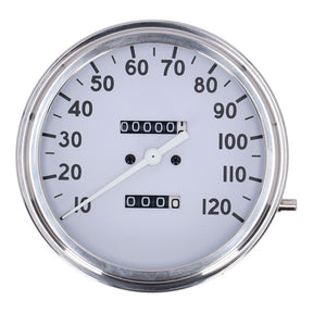 Fl Speedometer, ''36 40 Face'', White. 2:1 Mph Speedometers Mcs