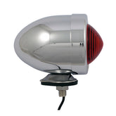 Bullet Marker Light. Chrome. Red Lens. Sf. Stud Mount Turn Signals Mcs