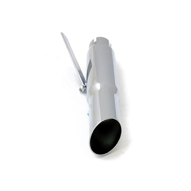 Shorty Slash Cut Universal Muffler16" Long Chrome Exhaust Slip-Ons And Mufflers Mcs