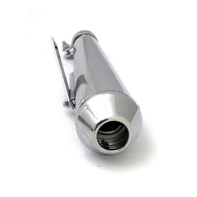 Megaton Universal Muffler 17" Long Chrome Exhaust Slip-Ons And Mufflers Mcs