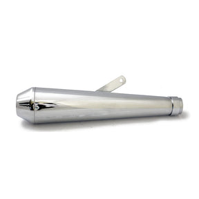 Megaton Universal Muffler 17" Long Chrome Exhaust Slip-Ons And Mufflers Mcs