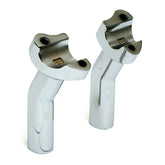 Oem Style Pullback Risers, No Top Clamp. 4.5" Rise. Chrome Risers Mcs