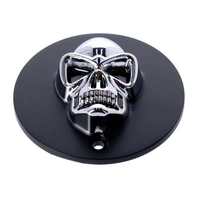 Skull Point Cover. Black/Chrome Point Covers Mcs