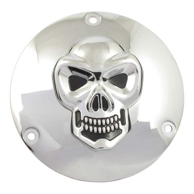 Skull Derby Cover 3 Hole. Chrome Derby Cover Mcs