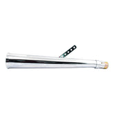 Sei Megaphone Upswept Left Universal Muffler 24" Long Chrome Exhaust Slip-Ons And Mufflers Mcs