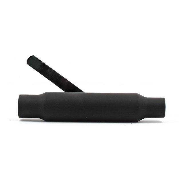 Shorty Straight Cut Universal Muffler 12" Long. Black Exhaust Slip-Ons And Mufflers Mcs