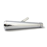 Megaphone Universal Muffler 16.5" Long Chrome With Ta Tip Exhaust Slip-Ons And Mufflers Mcs