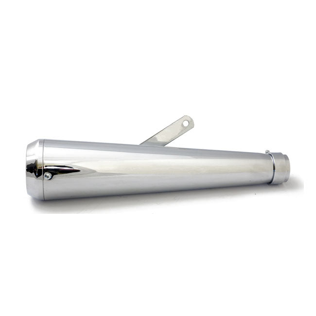 Megaphone Universal Muffler 16.5" Long Chrome With Ta Tip Exhaust Slip-Ons And Mufflers Mcs