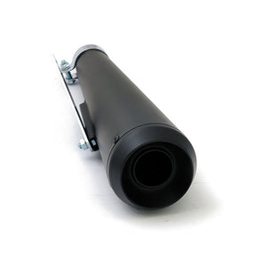 Megaphone Universal Muffler 16.5" Long Black With Te Tip Exhaust Slip-Ons And Mufflers Mcs