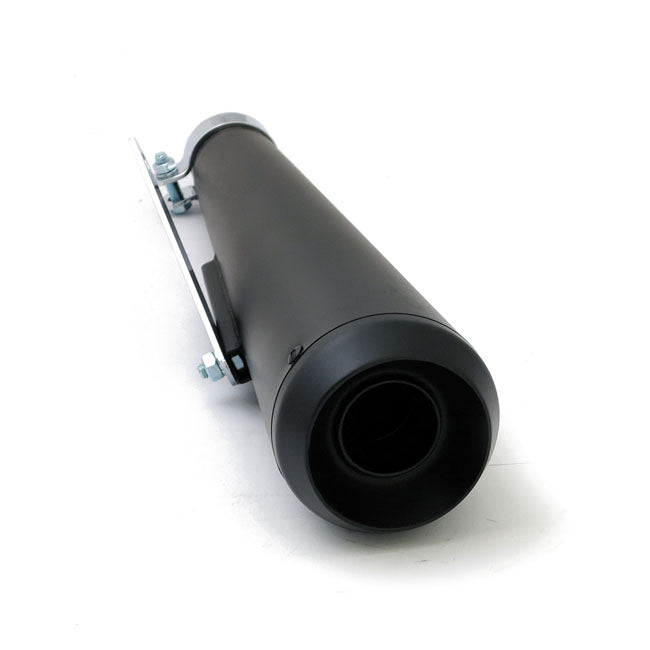 Megaphone Universal Muffler 16.5" Long Black With Te Tip Exhaust Slip-Ons And Mufflers Mcs
