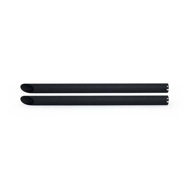 Universal Head Pipe Extension Set 30" Long Black Exhaust Headpipe Extensions Mcs