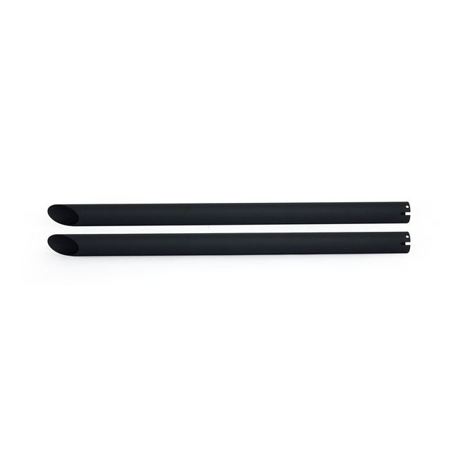 Universal Head Pipe Extension Set 32" Long Black Exhaust Headpipe Extensions Mcs