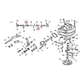 Lock Tab, Shifter Fork Nut Transmission 4-Speed Parts Mcs