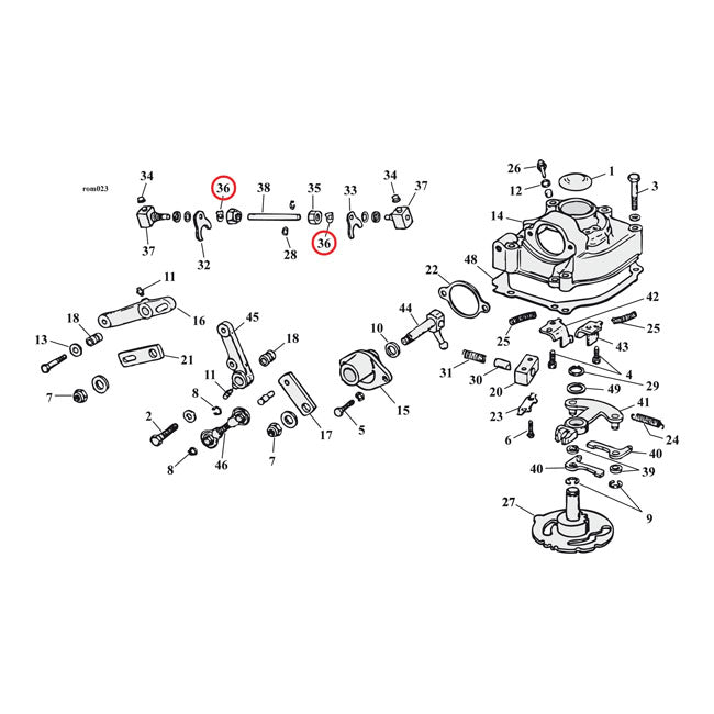 Lock Tab, Shifter Fork Nut Transmission 4-Speed Parts Mcs