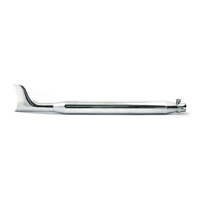 Fishtail Universal Muffler 36" Long Chrome Exhaust Slip-Ons And Mufflers Mcs
