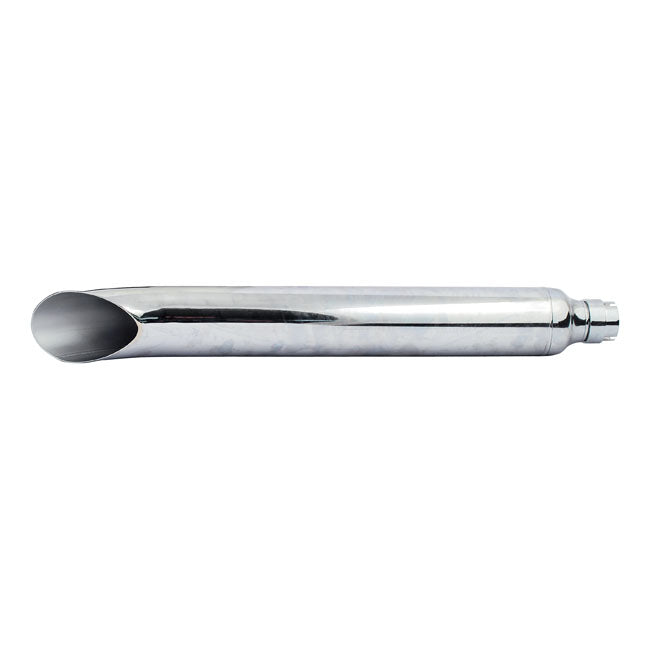 Turn Down / Turn Out Universal Muffler 27" Long Chrome Exhaust Slip-Ons And Mufflers Mcs