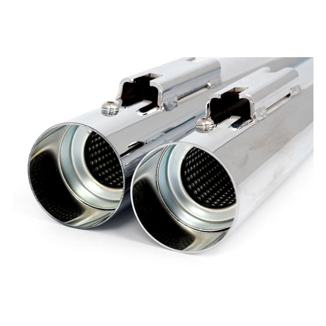 X Force Touring Muffler Set 28" Long Chrome Mcs