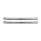 Universal Head Pipe Extension Set 30" Long Chrome Exhaust Slip-Ons And Mufflers Mcs