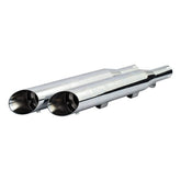 Slash Cut Slip On Muffler Set 20" Long Chrome Mcs Default Title