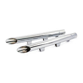 2" Drag Pipe Slip On Extension Set Chrome Exhaust Dragpipe Extensions Mcs