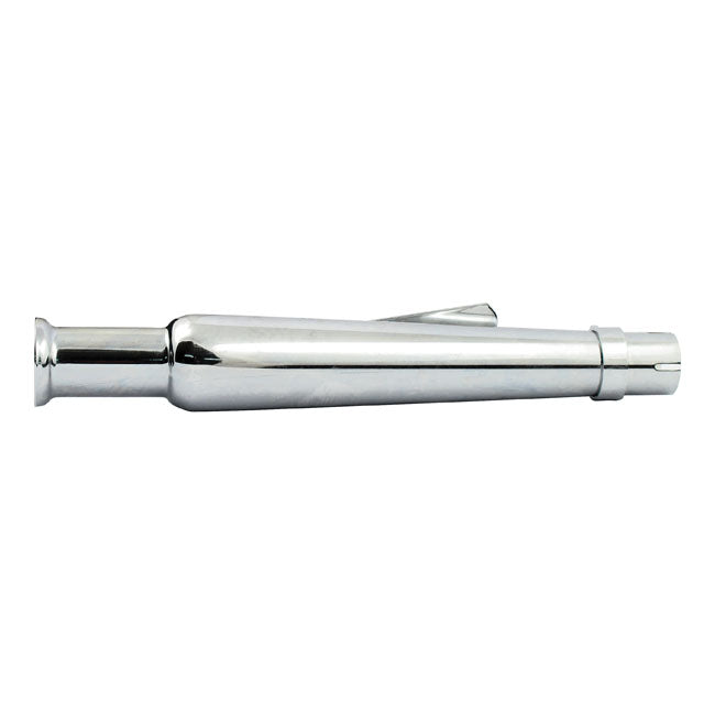 Trumpet Universal Straight Muffler 18 1/2" Long Chrome Exhaust Slip-Ons And Mufflers Mcs