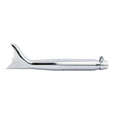 Batwing Fishtail Universal Muffler 22" Long Chrome Exhaust Slip-Ons And Mufflers Mcs