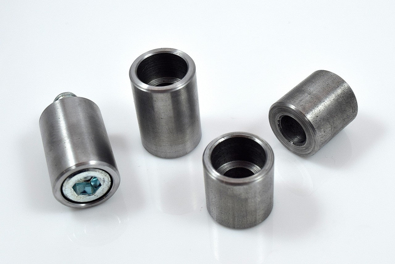 Bung King Weld-On Counterbored Bung for 1/2" Socket Head Cap Screw, Mild Steel Frame Fabrication Part Bung King
