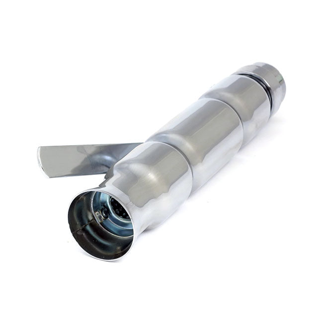 Wrestler Universal Muffler 13" Long Chrome Exhaust Slip-Ons And Mufflers Mcs