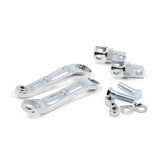 Heel Rest Mount Brackets For Foward Controls. Chrome Footpegs Mounts Mcs