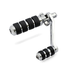 Heel Rest Mount Brackets For Foward Controls. Chrome Footpegs Mounts Mcs