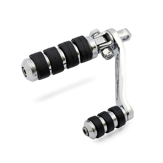 Heel Rest Mount Brackets For Foward Controls. Chrome Footpegs Mounts Mcs
