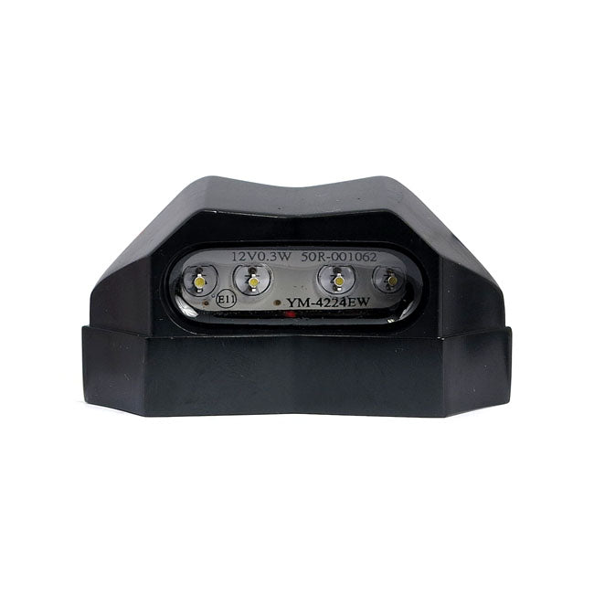 Led License Plate Light Nitro, Black. Ece Appr. License Plate Lights Highway Hawk