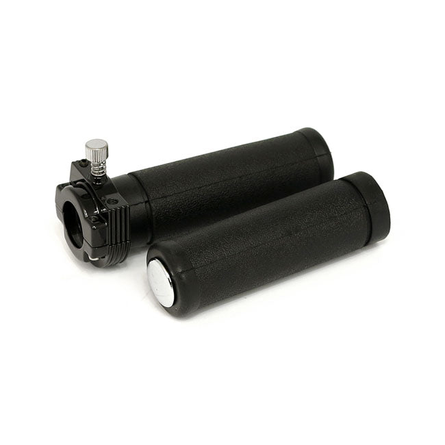Oem Style Throttle Assembly With Grips, Single Cable. Black Throttle Assy With Grips Mcs