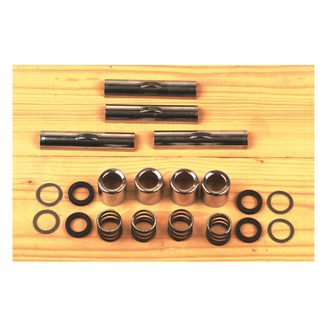 Colony, +.200" stroker upper pushrod cover kit. Chrome PUSHROD COVERS Colony
