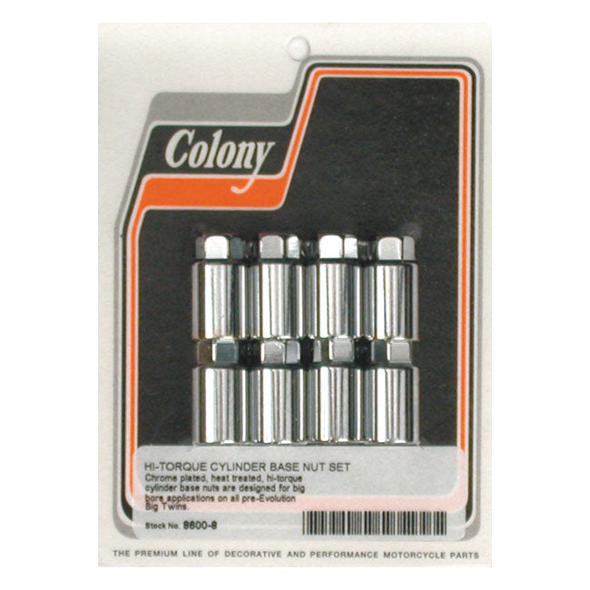 Colony cyl base nut kit, high-torque CYLINDER BASE NUT KITS Colony