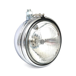 Oem Style 5 3/4" Fx, Fxr, Xl Headlamp. Chrome Headlamp Shells Mcs