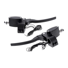 Custom Handlebar Control Kit Hydr. Clutch. Matte Black Handlebar Control Kits Mcs