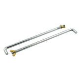 Battery Hold Down Rod Set, 6 Volt. Chrome Battery Carrier Misc Mcs