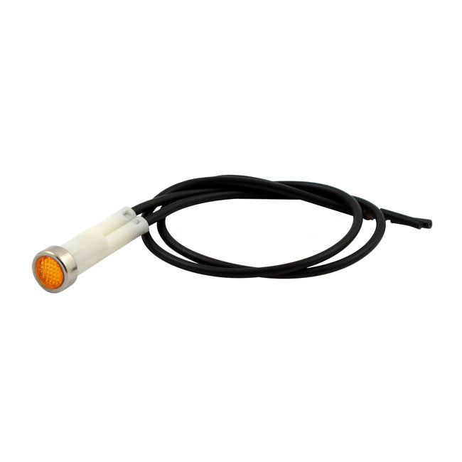 3/8 Indicator Light. Amber, No Symbol Indicator Lights Mcs