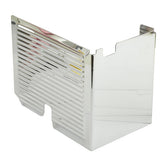Battery Side Cover, Ribbed. Chrome Battery Covers Mcs