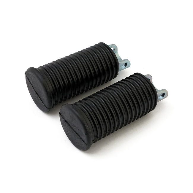 Oem Style Footpegs, Large Diameter. Black Footpegs Mcs